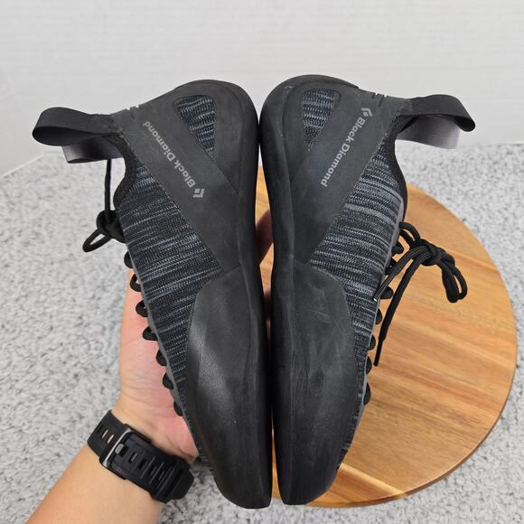 Black Diamond Mens 9 Momentum Lace Climbing Shoe Black Gray Athletic Performance - Picture 9 of 14
